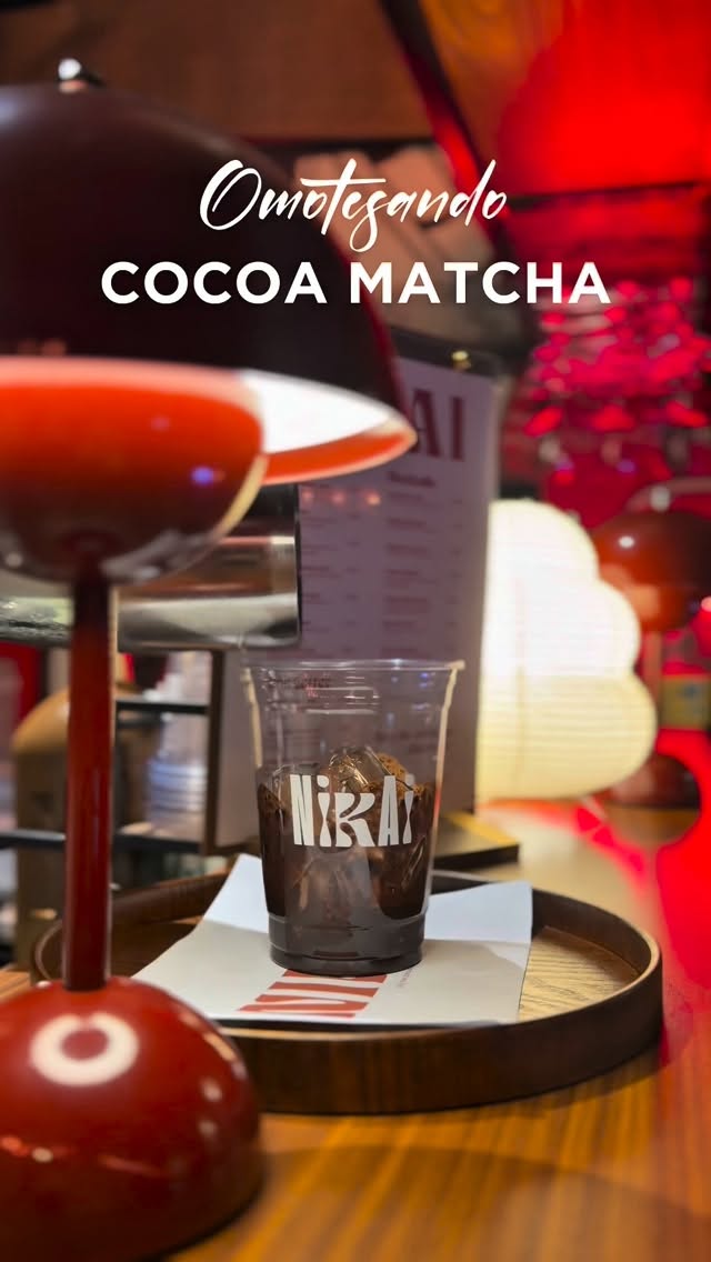 Omotesando Cocoa Matcha drink at Flash Ramen